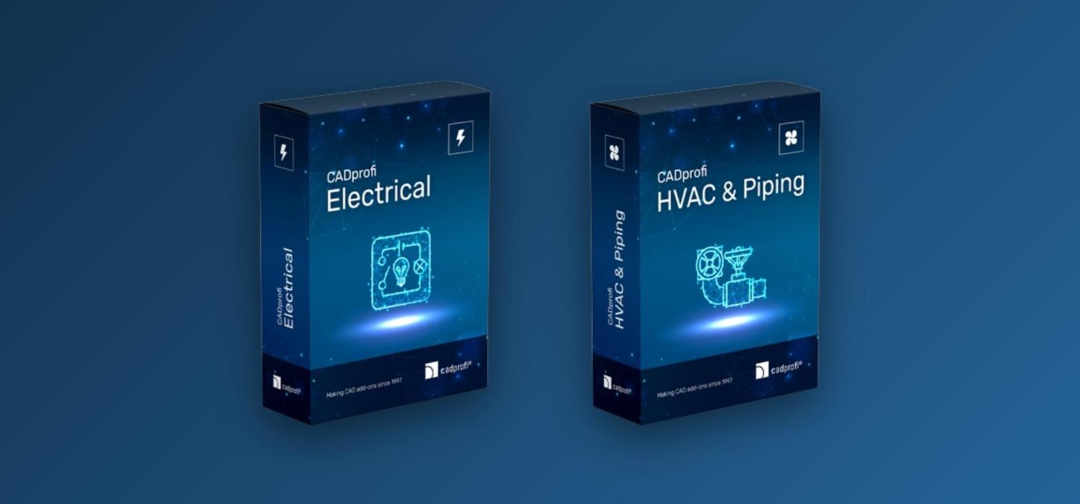CADprofi Electrical y CADprofi HVAC & Piping, complementos de CAD eléctrico y de cañerías para ZWCAD